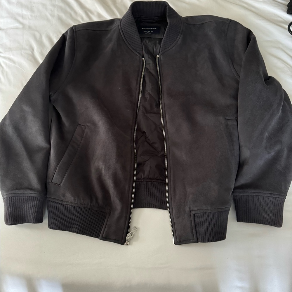 Zara Vegan Suede Bomber Jacket
